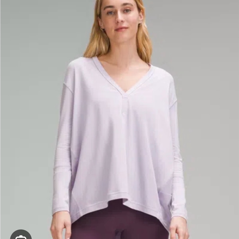 Lululemon Athletica Lavender Relaxed Long Sleeve Tunic